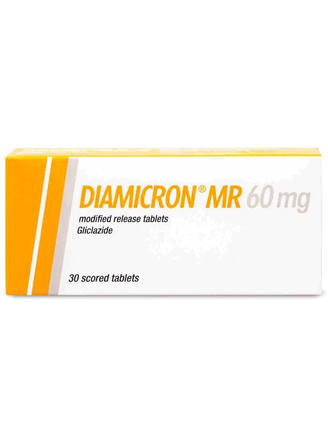 Diamicron MR 60 mg gliclazide modified‑release 30 Tablets - Image 1